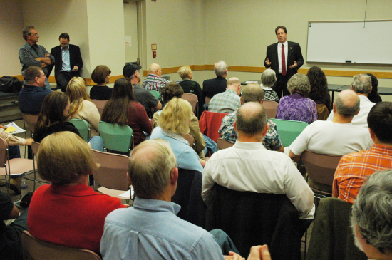 Eric Wargotz speaking at MSOP meeting