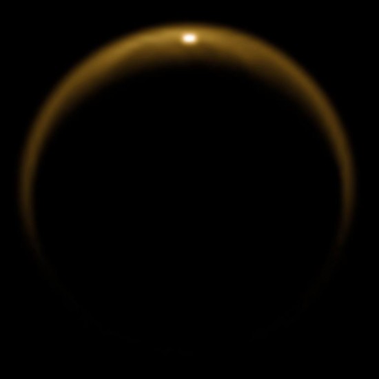 Liquid reflection on Titan