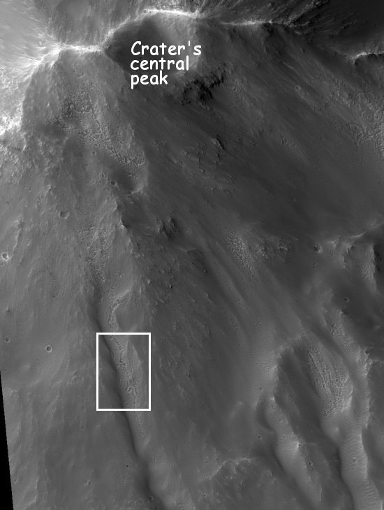 central crater peak