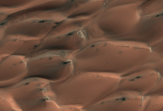 Sand dunes with ice-cap