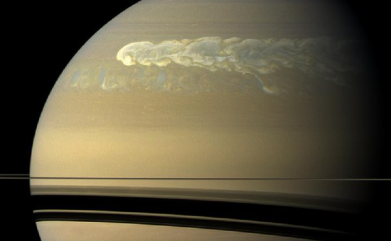 Storm on Saturn