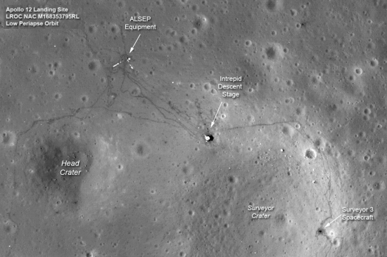 Apollo 12 landing site