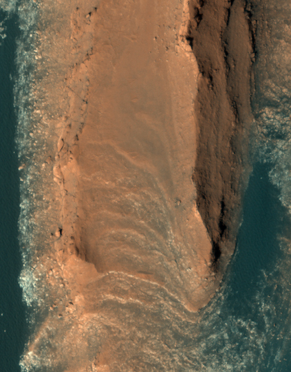 Red cliffs on Mars