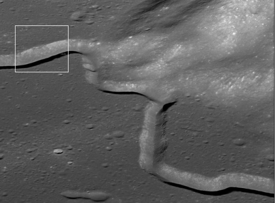 Wider view of Apollo 15 landing area