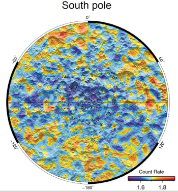 LEND data of lunar south pole