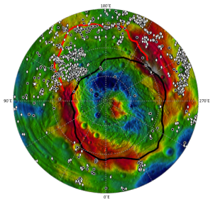 dark material on Vesta