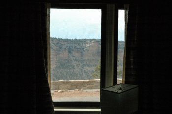The Grand Canyon from our motel room