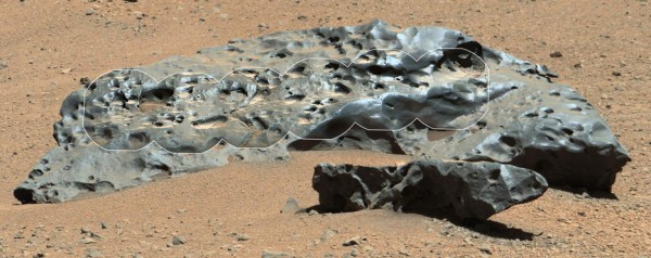 meteorite on Mars
