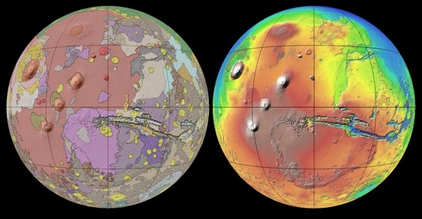Geological map of Mars