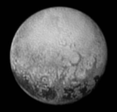 Pluto's opposition hemisphere