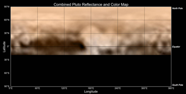 New Horizons map of Pluto