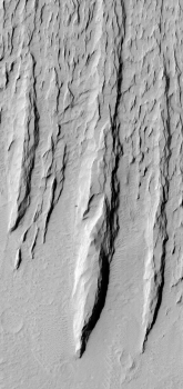 Yardangs on Mars