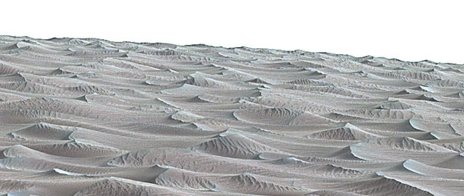 Close-up of Martian dune