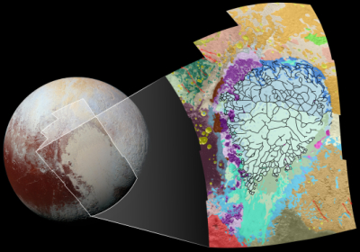 Geology map of Pluto