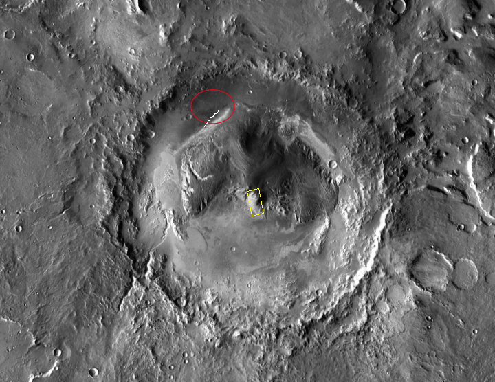 Gale Crater, annotated