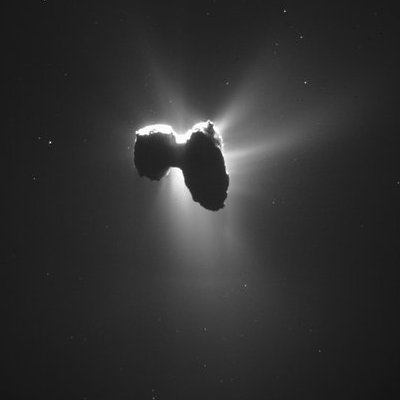 Comet 67P/C-G backlit