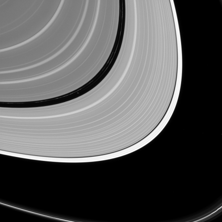 Saturn's rings, and the small moons that shape them