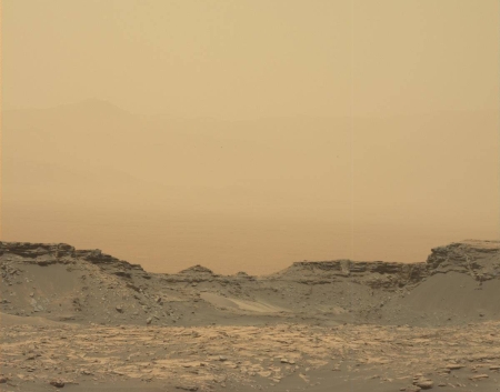 The dusty air at Gale Crater