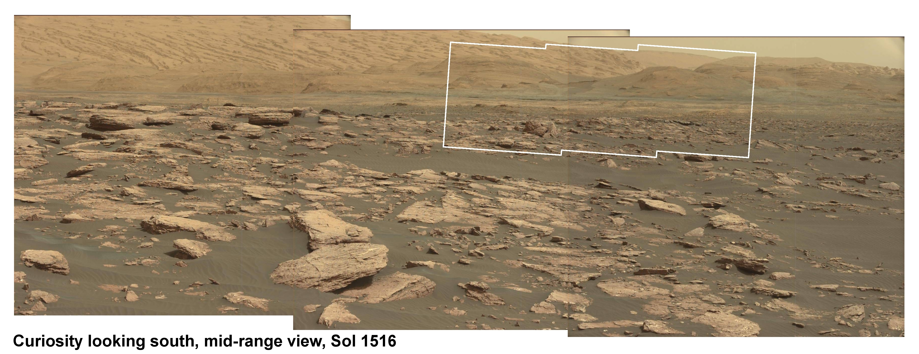 Mid view of future Curiosity route 