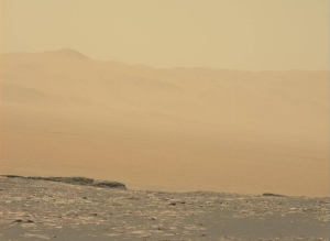 Mars' dusty sky