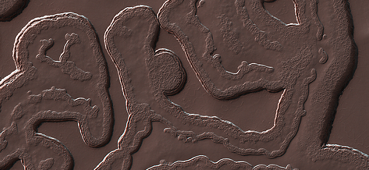 Mars' south pole region