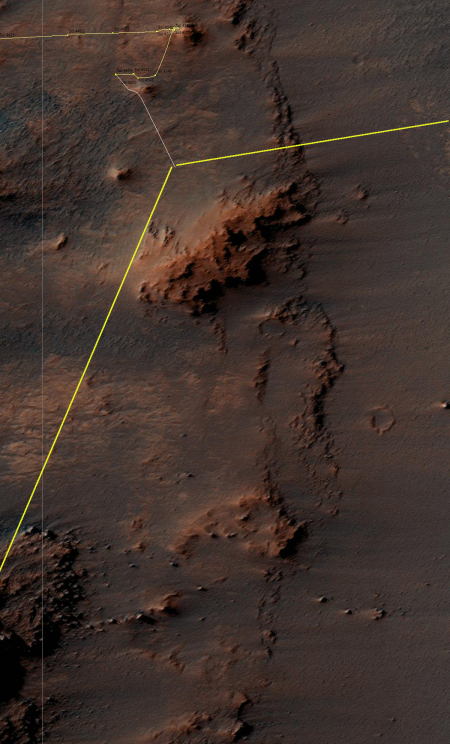 Opportunity's location, Sol 4569