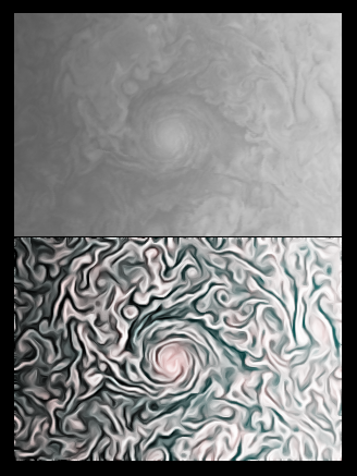 Jupiter's storms, as seen by Juno after processing