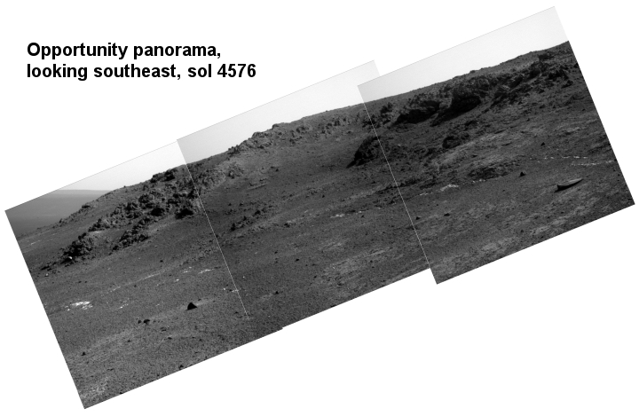Opportunity looking southeast, Sol 4576