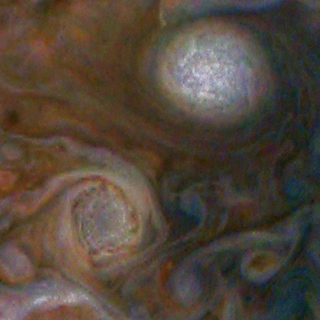 The storms of Jupiter