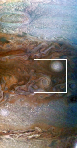 Full image of Jupiter reduced and annotated