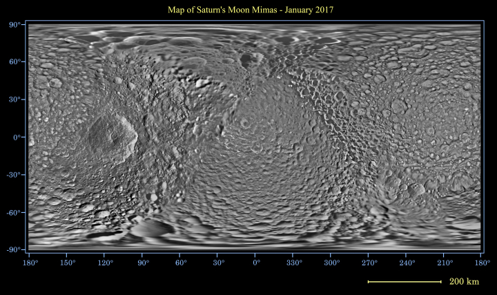 Global map of Mimas