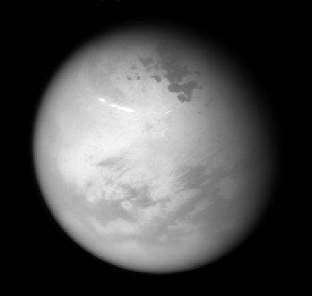 Titan's clearing northern skies