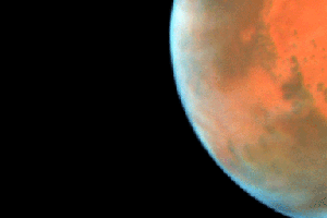 Phobos over Mars