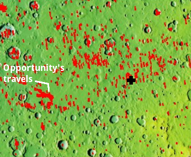 Opportunity's travels