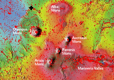 Mars Overview map