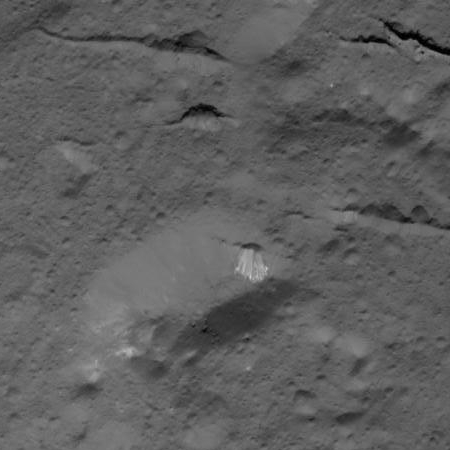 Dome and fractures in Occator Crater