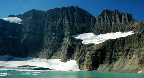 Grinnell Crater in Glacier National Park in 2017