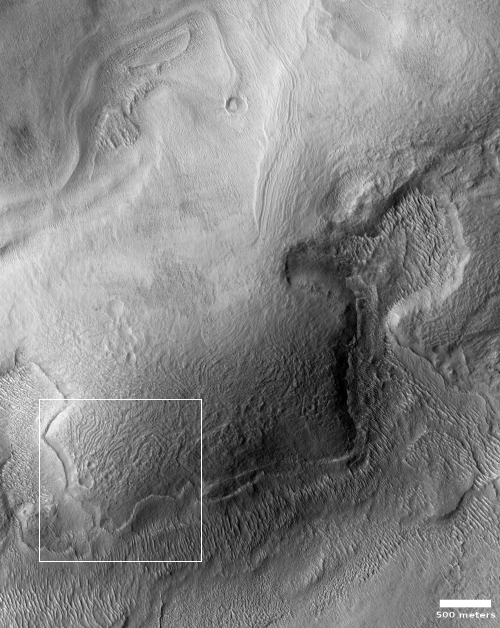 Ice-covered mountain on Mars?