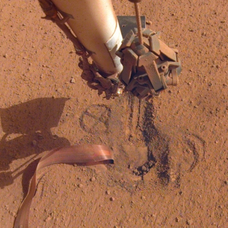 InSight's mole now completely buried