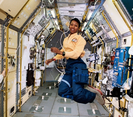 Mae Jemison on ISS in 1992