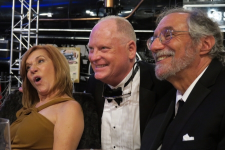 Beveley Ogle, Bill Hartel, and Bob Zimmerman at the Apollo 8 dinner