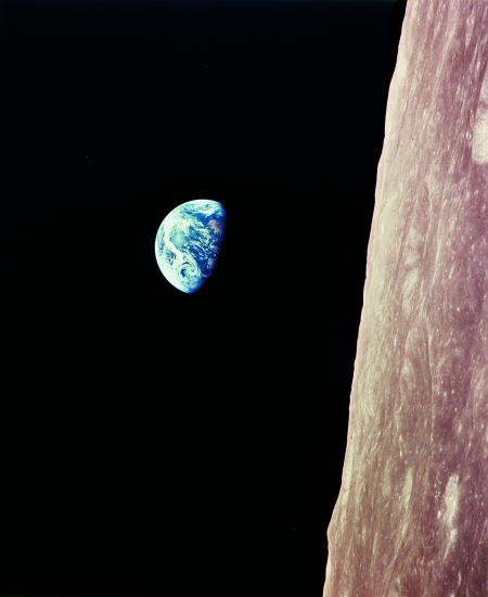 Earthrise, as photographyed by Bill Anders