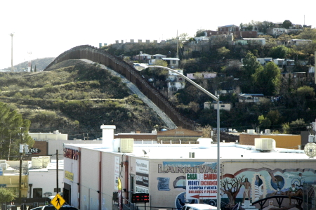 Viewing the border from the U.S.