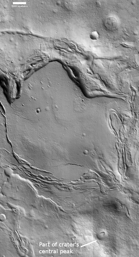 mud cracks in crater?