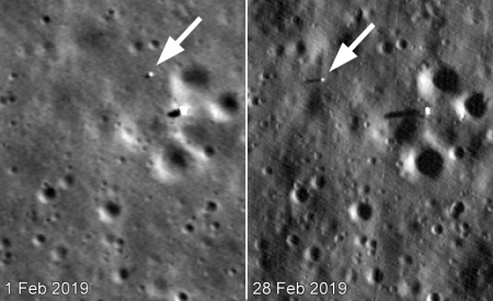 LRO images of Yutu-2 on the Moon