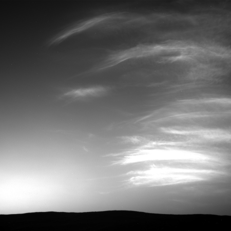 Clouds over Gale Crater