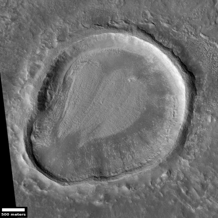 Odd shaped crater