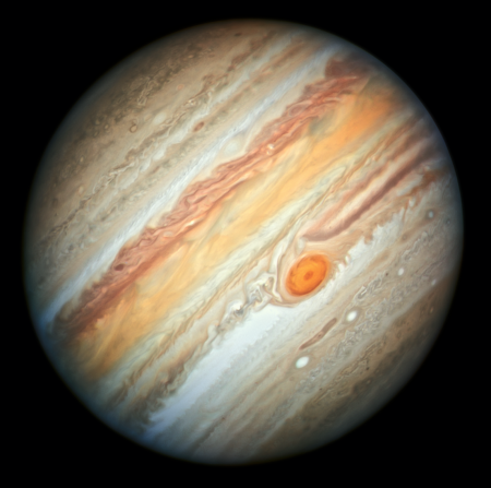 Jupiter as seen by Hubble in 2019