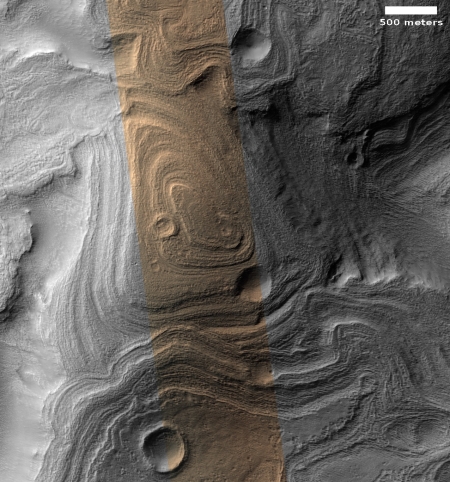 Banded or terraced hills in eastern Hellas