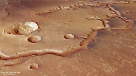 Mars Express perspective view of Nirgal Vallis